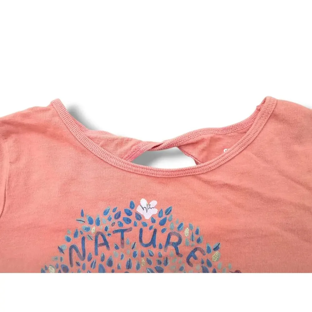 Carter's Girls 10 Long Sleeve Nature is Magical Keyhole Twist Cotton Tee